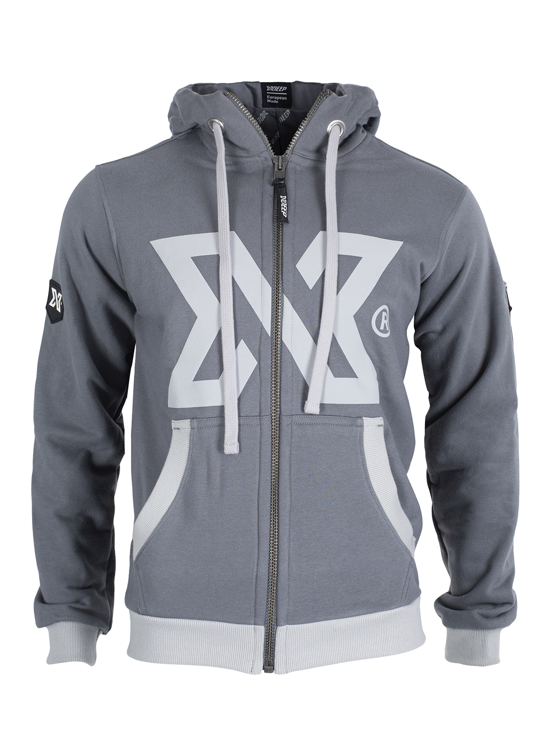 XDEEP XDEEP Grey Signature Hoodie Small - Oyster Diving