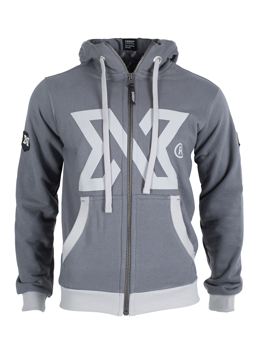 XDEEP XDEEP Grey Signature Hoodie by Oyster Diving Shop